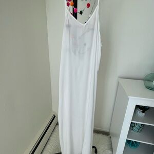 Elegant White Swim Coverup